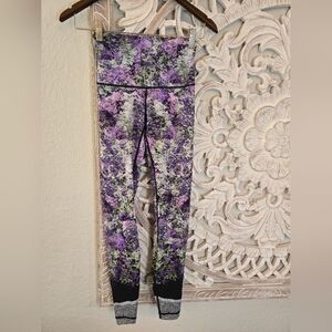 Lululemon Athletica Black and Purple Leggings